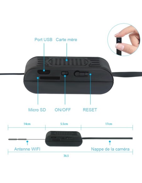 Caméra WIFI avec batterie intégrée accessible à distance