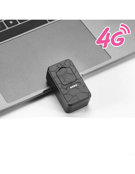 Traceur GPS 4G aimanté étanche avec micro autonome 30 jours
