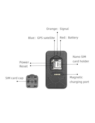 Traceur GPS 4G aimanté étanche avec micro...