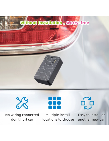 Traceur GPS 4G aimanté étanche avec micro...