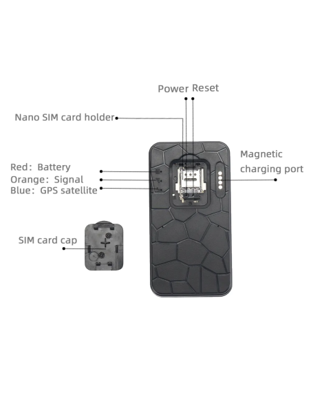 Traceur GPS 4G aimanté étanche avec micro autonome 100 jours