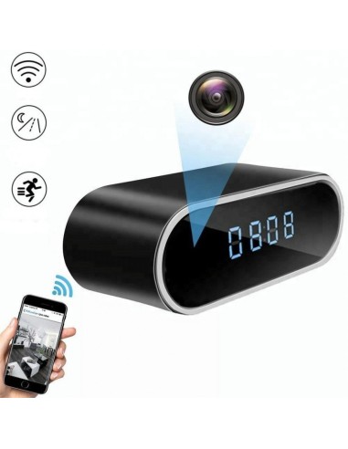 Horloge camera WIFI en Full HD