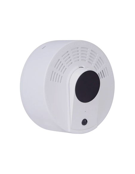 Caméra WiFi Full HD Détecteur de fumée Vision nocturne 12 mois