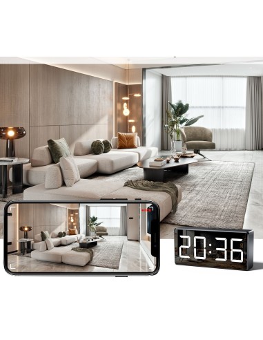 Caméra WiFi Full HD horloge détection de mouvement