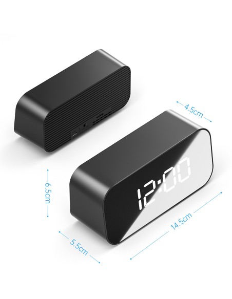 Horloge connectée caméra WiFi Full HD détection de mouvement