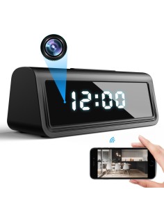 Horloge avec caméra WiFi Full HD et détection de mouvement